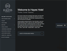 Tablet Screenshot of hayeshotel.ie